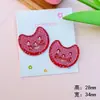 Color transparente punto negro y blanco gatito pez acrílico accesorios diy carcasa de teléfono móvil hebilla de zapato flor de zapato material para accesorios de cabello