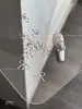 Arte de Unha Laço Joia de Liga Tridimensional Luxo Leve Dourado e Prateado Borboleta Oca Rebite Diamante de Unha Decoração Atacado