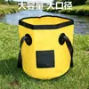 Cubo de Pesca Plegable Portátil de Gran Capacidad Bolsa de Viaje Portátil para Exteriores Cubo de Agua Portátil para Acampar Bolsa de Almacenamiento a Prueba de Polvo Cubo de Agua