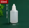Botella gotero pequeña de 3-5-10-15-20-30-50-100 ml al por mayor Botella para gotas de ojos de PE Botella de plástico portátil