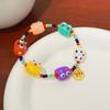 Pulseira de Miçangas Coloridas de Dopamina de Verão Personalidade Infantil Doce Exquisita Moda Criativa Desenho Animado Pulseira Versátil para Mulheres