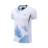 Novos Uniformes de Badminton para Homens e Mulheres, Roupa Esportiva de Secagem Rápida com Manga Curta, Uniformes de Tênis para Estudantes e Crianças, Uniformes de Competição, Respirável de Verão 760