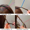 Cordas Coloridas de Cabelo Trançado para Crianças, Acessórios de Cabelo Coloridos para Meninas, Fitas de Cabelo Trançadas, Cordas de Cabelo para Apresentações de Festival