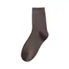 Meias masculinas Zhuji de inverno, comprimento até a panturrilha, meias longas de lã espessadas, com forro de fleece, desodorantes, atacado, panturrilha média, quentes
