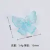 Mariposas de Colores Neón Volando Alrededor, Accesorios Creativos Hechos a Mano para Joyería DIY, Pequeños Accesorios de Resina de Pegamento Crema, Materiales para Hebillas de Zapatos al por Mayor