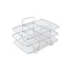 Grelha de malha para air fryer de aço inoxidável 304 transfronteiriça, grade de prateleira multicamadas espessada, removível, grelha para venda por atacado