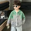 Suéter de Punto Jacquard de Cocodrilo para Niños Estilo Primavera y Otoño 2026 Nuevo Estilo de Otoño Suéter Cárdigan para Niños Pequeños y Medianos Ropa Exterior
