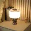 Lámpara de Mesa Recargable Portátil de Lujo con Atmósfera de Piedra para Dormitorio, Estudio, Hotel, Bar, Mesita de Noche, Mesa de Comedor, Escritorio, Ajuste Creativo Continuo