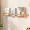 Prateleira de Parede para Quarto Infantil Madeira Maciça Estante de Celebridade da Internet Rack de Revista de Parede para Sala de Estar Rack de Armazenamento Venda Quente Transfronteiriça