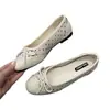 Zapatos de abuela retro estilo francés con lazo, suela blanda, para mujer, 2026, nuevos zapatos planos de lunares estilo hada, de nicho