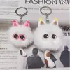 Gatito Lindo con Cola Levantada Celebridad de Internet Llavero de Coche Colgante Muñeca de Peluche Personalizada Colgante para Mochila Escolar Venta al por Mayor