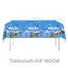 Amazon Nuevo Estilo Bordes Limpios Tema Stilla Fiesta de Cumpleaños Vajilla Desechable Mantel Servilletas Bandeja Decoraciones
