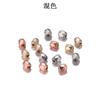 Acessórios de joalheria DIY Contas quadradas de diamante CCB Contas espaçadoras multifacetadas Contas prismáticas Material para produção de pulseiras em estoque