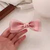 Novo Elegante Grampo de Cabelo com Laço Dupla Camada de Renda Estilo Coreano Grampo de Tecido para Mechas Laterais de Menina Acessório de Cabeça