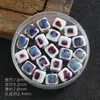 Contas Cerâmicas Azuis Variadas Acessórios para Joias DIY Contas Soltas Acessórios para Pulseira Material para Pulseira Colar