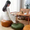 Cojín Futón Estilo Japonés para Sentarse en el Suelo, Cojín de Suelo Perezoso para Uso en Casa, Cojín de Meditación de Cuero Tatami para Ventana Saliente de Sala de Estar