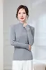 [100% Caxemira] Suéter de Caxemira Seamless Peça Única Gola Alta Meia para Mulheres no Outono e Inverno Aparência Emagrecedora Camisa para Camada Interna