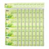 W910 Série de Chá com Estampa Coração com Coração Couro de Quatro Camadas Clipe de Papel Lenço de Papel Papel Toalha Papel de Lenço Facial Portátil 8 Pacotes * 1