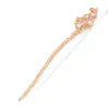 Europa e Estados Unidos hairpin de travessa lua pedra design vazado grampo de cabelo bola de cavalo cabeça de bola acessórios de cabelo personalizados moda cocar versátil