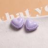 Cor de macaron brilhante furado amor doce Joker brincos pingente pingente materiais feitos à mão acessórios de joias atacado