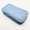 Estuche de Lápices Expansible Kokuyo Wsg-Pc373 de Japón, Doble Capa, Doble Cremallera, Gran Capacidad, Bolsa de Papelería Multifuncional
