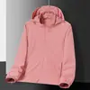 Chaqueta fina cortavientos elástica de una sola capa, nueva para primavera, para deportes al aire libre para mujer, chaqueta casual deportiva de una sola capa con protección solar para hombre