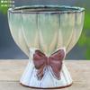 Vaso de Flor Carnudo Pequeno Defeito Panela Quente Panela Cogumelo Cerâmica Diâmetro Grande Simples Planta Verde Ébano Antigo Pilha Vaso de Cerâmica de Penhasco