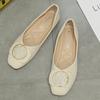 Novos Sapatos Femininos 2026, Estilo Primavera, Estilo Suave para a Noite, Sapatos de Salto Baixo, Sapatos Femininos com Bico Quadrado e Salto Grosso, Sapatos Versáteis tipo Vovó