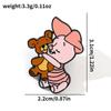 Insignias de Metal de Personajes de Dibujos Animados de Cine y Televisión Europeos y Americanos Winnie the Pooh y Tigger Broche de Aleación Puerquito Pijer Pin