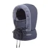 Gorro de Invierno para Mujer con Calentador de Cuello Integrado, Protección para las Orejas, Cortavientos, Cálido, de Felpa, Adecuado para Ciclismo y Bicicletas Eléctricas, Gorro de Punto Engrosado