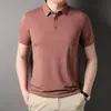 Nueva Camiseta de Manga Corta para Hombre Verano 2023 Casual para Jóvenes y Adultos de Mediana Edad Color Sólido Holgada de Media Manga Ropa Clásica para Hombre