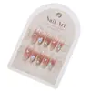 Explosões do Livro Vermelho Usando Unhas Postiças Avançado Brilho Puro Artesanato de Unhas Feito à Mão Peças de Unha Pré-fabricadas Strass Pérola Blush Unhas Postiças