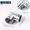 Conector em T de Aço Inoxidável 19mm 25mm 32mm Conexão para Tubo de Aço Cotovelo Peça de Fixação Quatro Vias Moldura de Montagem Acessórios