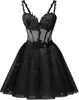 Estilo Nuevo 2026 Elegante Ceñidor de Cintura Sin Tirantes Malla Fiesta de Cumpleaños Dama de Honor Vestido de Noche para Mujeres, Suministro Transfronterizo