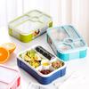 Lancheira lancheira de micro-ondas estilo japonês lancheira de estudante compartimento grande capacidade trabalhador de escritório com talheres salada selada