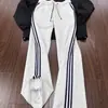 Pantalones Deportivos de Rayas Pierna Recta para Hombre y Mujer Primavera y Otoño Ropa Urbana Americana Pantalones Cleanfit Sueltos Pierna Ancha Casual Largos