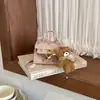 Mini Bolsa Kelly Estilo Coreano para Crianças 2026 Nova Outono/Inverno Personalidade Moda Pai-Filho Envelope Vermelho Bolsa de Princesa para Meninas
