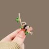 Novo bonito bambu Panda estilo chinês broche transfronteiriço high-end das mulheres corpete pino anti-exposição fivela jóias all-match