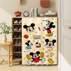Cortina Fofa de Desenho Animado do Mickey, Cortina para Sapateira, Cortina Feia, Estante sem Furos, Cortina para Armário Infantil, Cortina para Guarda-Roupa