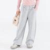 Calça Esportiva Feminina Primavera e Outono Novo Estilo Calça Larga Solta para Crianças Mais Velhas Calça Casual Tendência Novos Itens Versáteis
