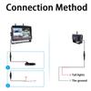 Monitor grabador digital inalámbrico HD de 7 pulgadas para marcha atrás con imagen delantera y trasera, monitoreo de punto ciego de 360 grados izquierdo y derecho