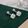 Nuevos Pendientes de Tachuela de Trébol para Mujer, Estilo Coreano, Diseño Moderno y Único, Pendientes de Rosca para Dormir Sin Quitar