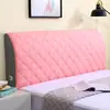 Funda gruesa acolchada de alta gama para cabecero de cama de dormitorio, funda suave para respaldo de cama de madera, funda antipolvo todo incluido para todas las estaciones