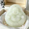 Colgantes de Buda de la Risa de Vidrio de Varios Estilos, Colgantes de Buda Maitreya Tipo Hielo, Joyería de Piedras Preciosas para Plataformas de Transmisión en Vivo del Fabricante