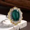 Anel de Prata Esterlina S925 com Pedra Natural Colorida Grande de Ametista e Citrino para Mulheres, com um Toque Único e de Alto Padrão, Popular em Transmissões ao Vivo e Vendas Transfronteiriças