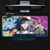 Fábrica Fonte Colorido RGB Graffiti Parede Fundo Menina-Temático Luminoso Mouse Pad Grande Teclado Pad Antiderrapante Mesa Mat