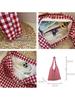 Bolsa Chaleco de Cuadros Estilo Retro Coreano al por Mayor Bolso de Hombro de Gran Capacidad Bolso de Compras Ligero Bolso de Lona Versátil Estudiante Mujer