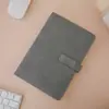 Caderno de Negócios A5 de Alta Qualidade com Fivela de Metal Personalizado com Logo B5 Livro de Atas de Reunião de Folhas Soltas Papel de Folhas Soltas Portátil