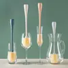Cepillo para Tazas Largo para el Hogar Wow Que No Daña Fácilmente la Taza, Cepillo para Tazas de Mango Largo de Plástico de Nylon, Cepillo de Limpieza para Tazas de Termo Reemplazable