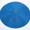 Jogos Americanos Transfronteiriços Cor Sólida Estilo Nórdico Redondo Simples Tecido Isolante Térmico Utensílios de Mesa Japoneses Tapete de Mesa Antiderrapante